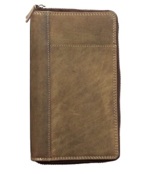 Bison Leather Passport Wallet - Adrian Klis