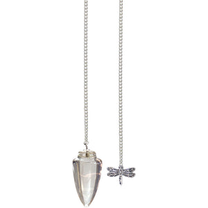 Pendulum - Clear Quartz + Dragonfly