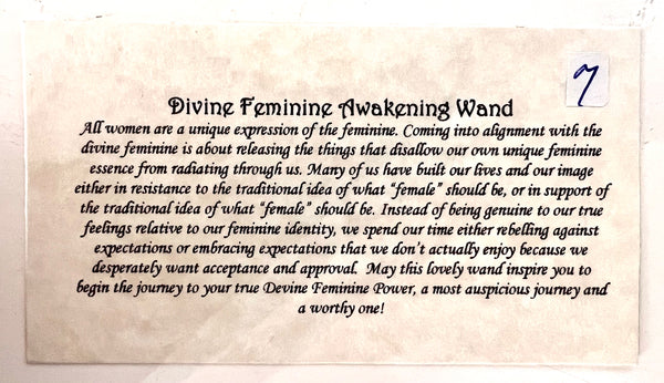 Divine Feminine Awakening Wand