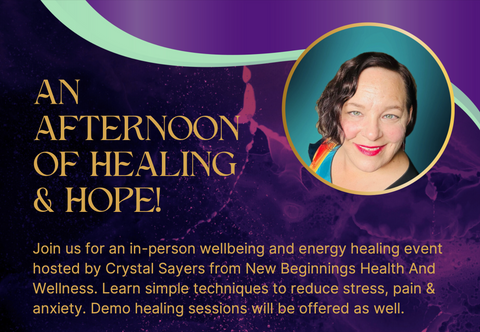 Join us for an afternoon of Healing And Hope! - Crystal Sayers