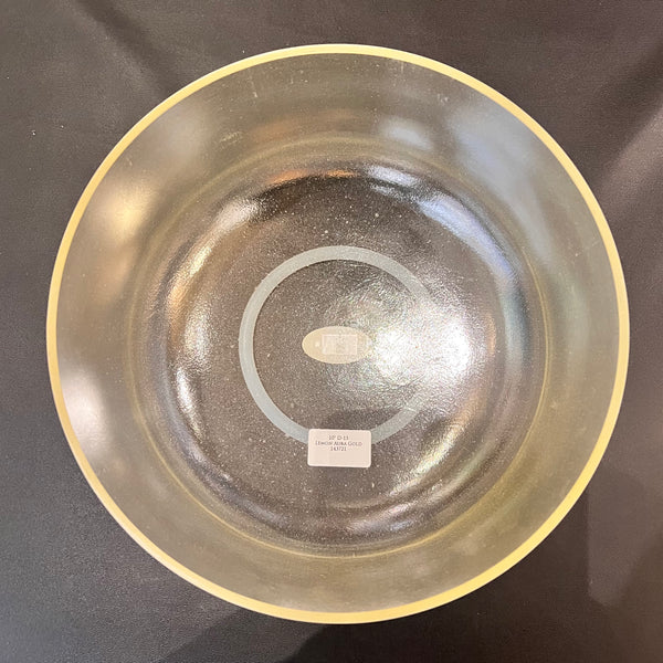 10" D -15 Lemon Aura Gold Alchemy Crystal Bowl