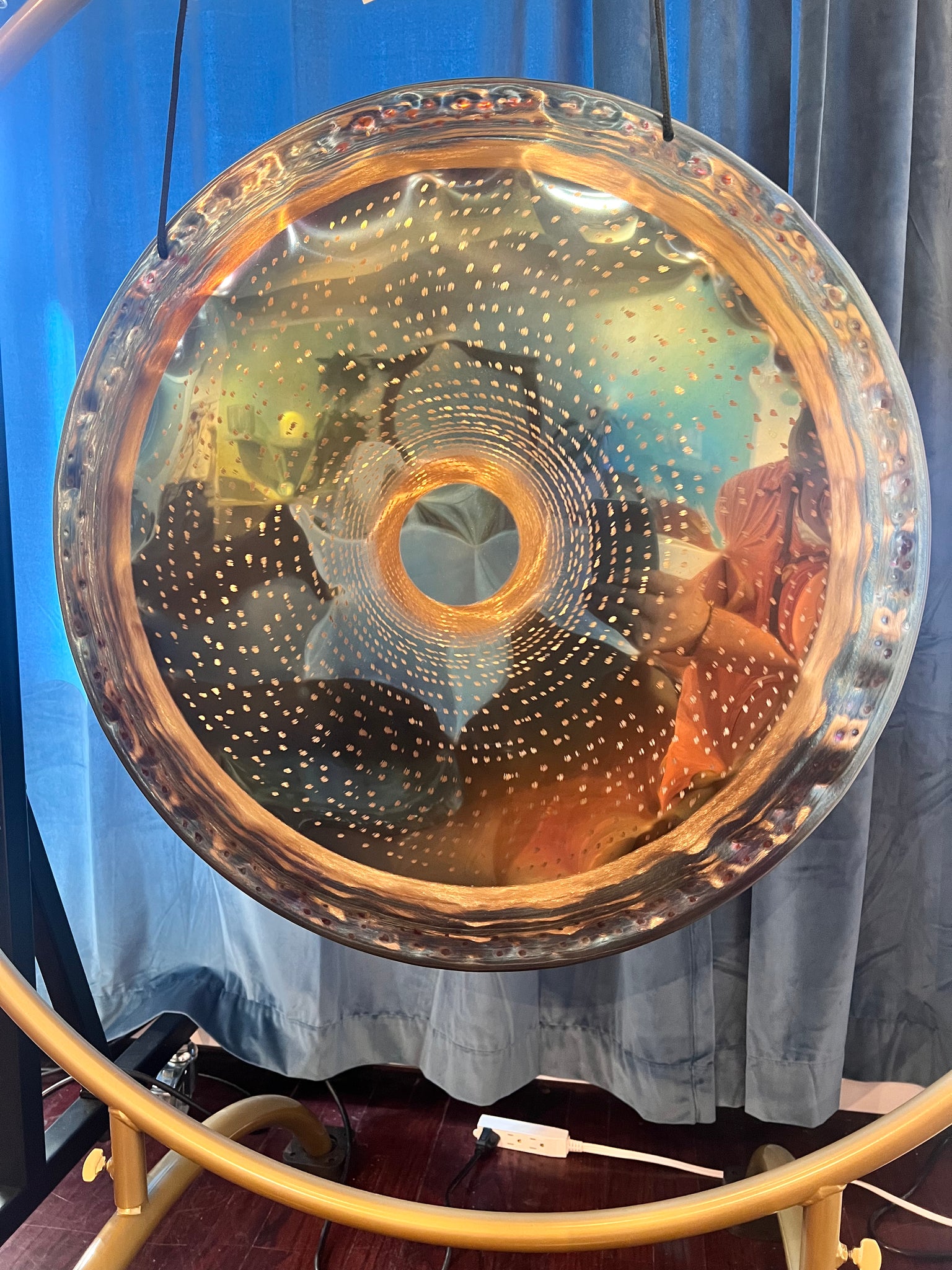 26" / 65 cm Golden Sun - Blue core  Deep Gong - Grotta Sonora