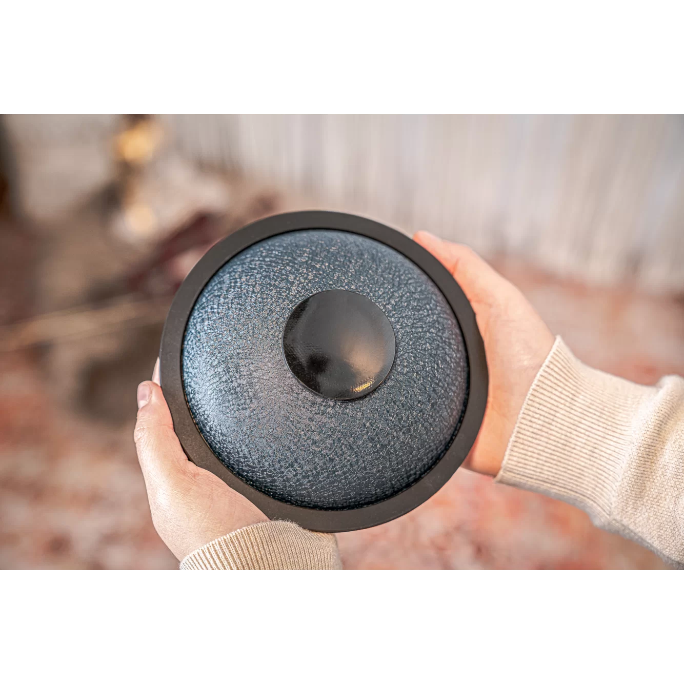 6" Tongue Drum, A major, Navy Blue