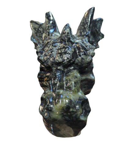 Green Jasper- Carved - Dragon Head