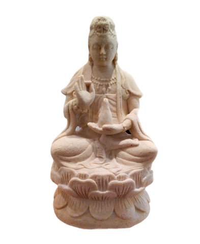 VOLCANIC STONE STATUE/QuAN YIN-13″